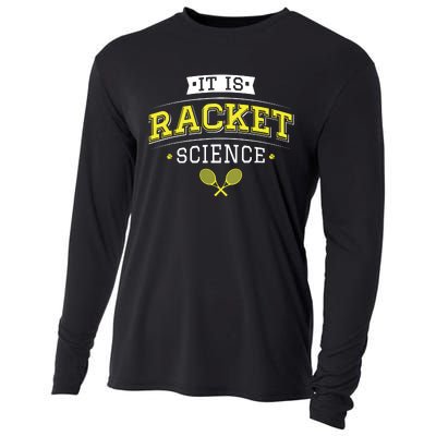 Its Racket Science Funny Tennis Lover Coach Cooling Performance Long Sleeve Crew