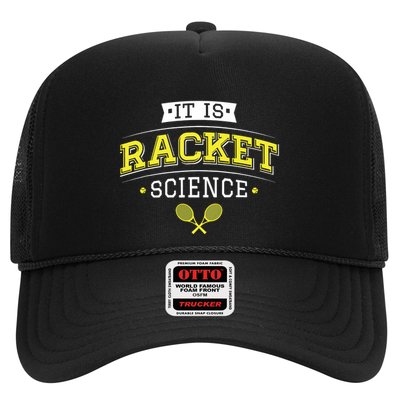 Its Racket Science Funny Tennis Lover Coach Trucker Hat