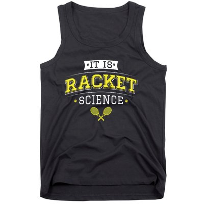 Its Racket Science Funny Tennis Lover Coach Tank Top