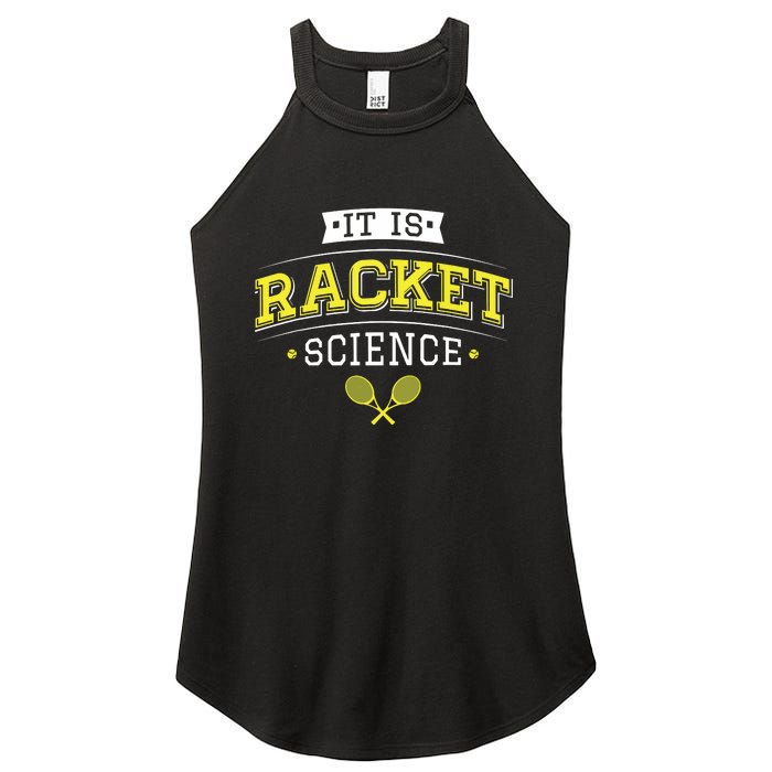 Its Racket Science Funny Tennis Lover Coach Women's Perfect Tri Rocker Tank