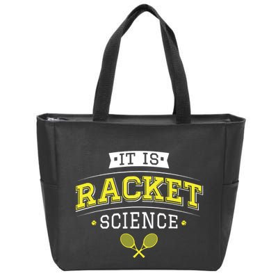 Its Racket Science Funny Tennis Lover Coach Zip Tote Bag