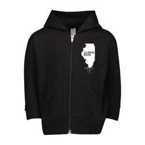 Illinois Roots Shirts State Map Gift Illinois Toddler Zip Fleece Hoodie