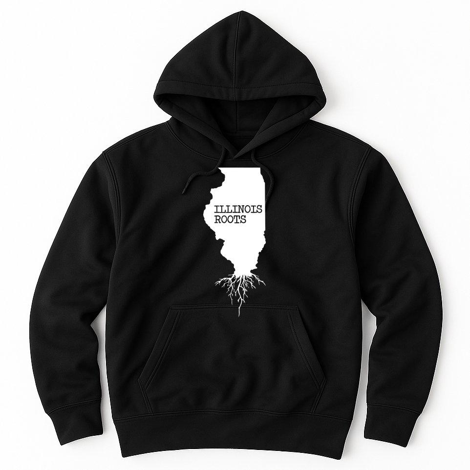 Illinois Roots Shirts State Map Gift Illinois Hoodie