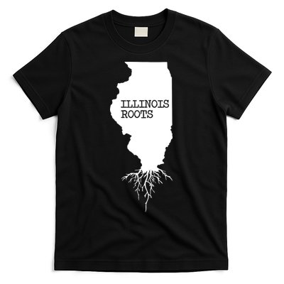 Illinois Roots Shirts State Map Gift Illinois T-Shirt