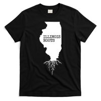 Illinois Roots Shirts State Map Gift Illinois T-Shirt