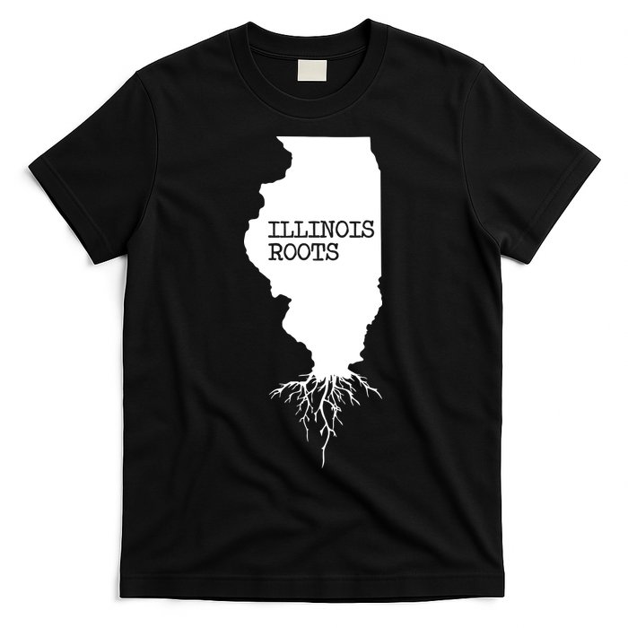 Illinois Roots Shirts State Map Gift Illinois T-Shirt