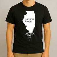 Illinois Roots Shirts State Map Gift Illinois T-Shirt