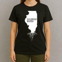 Illinois Roots Shirts State Map Gift Illinois T-Shirt