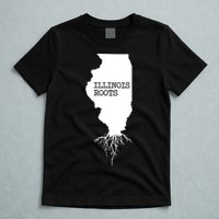 Illinois Roots Shirts State Map Gift Illinois T-Shirt