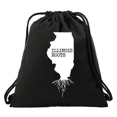 Illinois Roots Shirts State Map Gift Illinois Drawstring Bag
