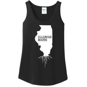 Illinois Roots Shirts State Map Gift Illinois Ladies Essential Tank