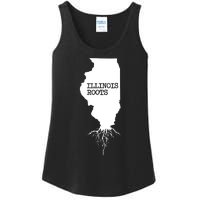 Illinois Roots Shirts State Map Gift Illinois Ladies Essential Tank