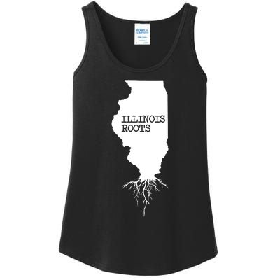 Illinois Roots Shirts State Map Gift Illinois Ladies Essential Tank