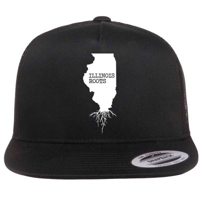 Illinois Roots Shirts State Map Gift Illinois Flat Bill Trucker Hat