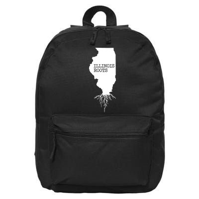 Illinois Roots Shirts State Map Gift Illinois 16 in Basic Backpack