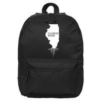 Illinois Roots Shirts State Map Gift Illinois 16 in Basic Backpack