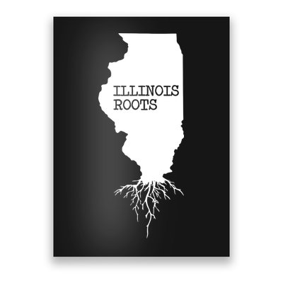 Illinois Roots Shirts State Map Gift Illinois Poster