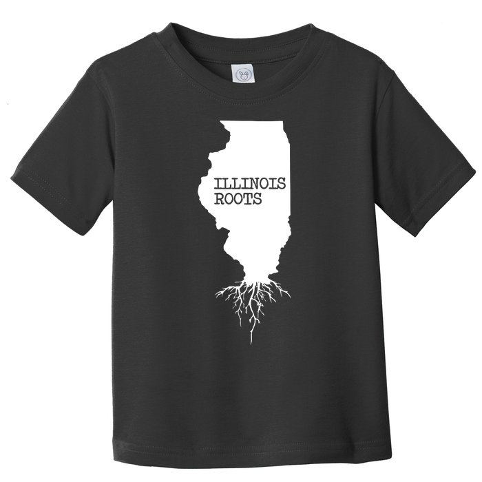 Illinois Roots Shirts State Map Gift Illinois Toddler T-Shirt