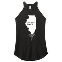 Illinois Roots Shirts State Map Gift Illinois Women's Perfect Tri Rocker Tank