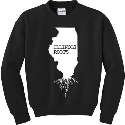 Illinois Roots Shirts State Map Gift Illinois Kids Sweatshirt
