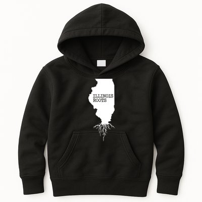 Illinois Roots Shirts State Map Gift Illinois Kids Hoodie