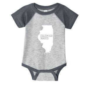 Illinois Roots Shirts State Map Gift Illinois Infant Baby Jersey Bodysuit