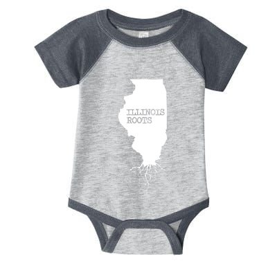 Illinois Roots Shirts State Map Gift Illinois Infant Baby Jersey Bodysuit