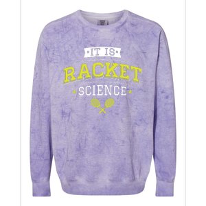 It's Racket Science Funny Tennis Lover & Coach Colorblast Crewneck Sweatshirt