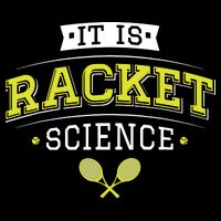 It's Racket Science Funny Tennis Lover & Coach Flexfit Unipanel Trucker Cap