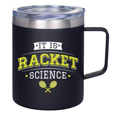 It's Racket Science Funny Tennis Lover & Coach 12oz Stainless Steel Coffee Mug