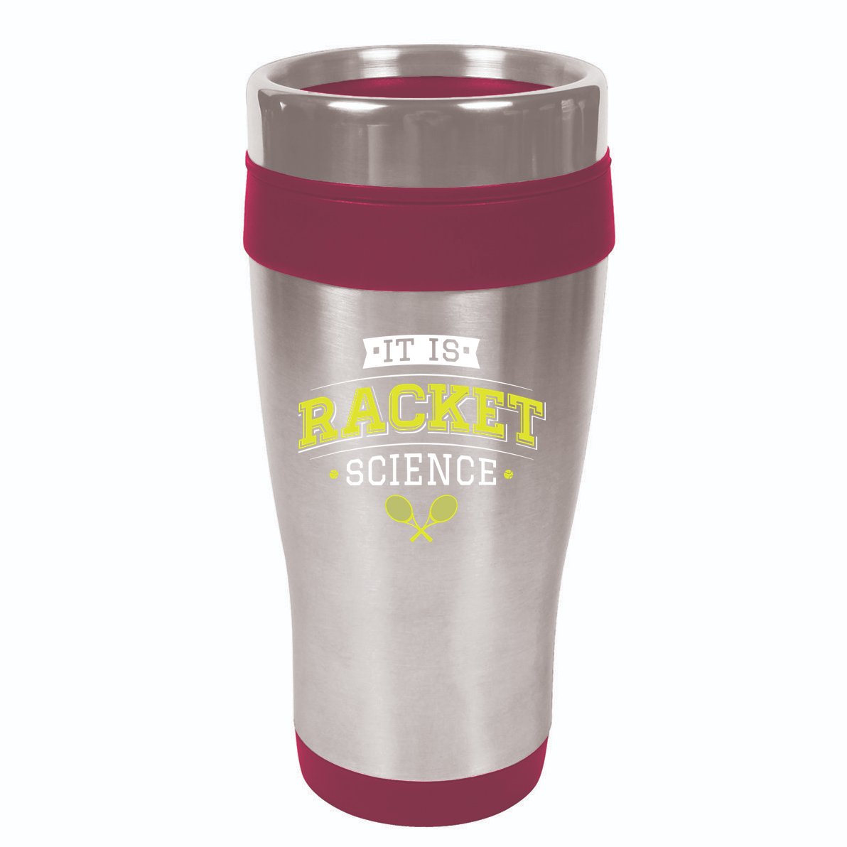 It's Racket Science Funny Tennis Lover & Coach 16oz Travel Tumbler