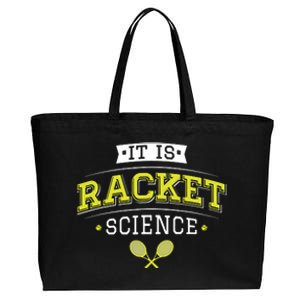 It's Racket Science Funny Tennis Lover & Coach Cotton Canvas Jumbo Tote