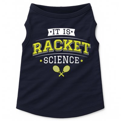 It's Racket Science Funny Tennis Lover & Coach Doggie Tank