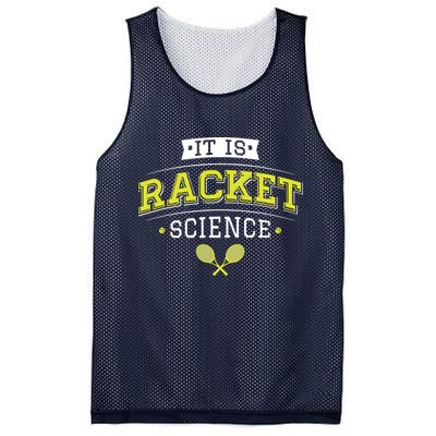 It's Racket Science Funny Tennis Lover & Coach Mesh Reversible Basketball Jersey Tank