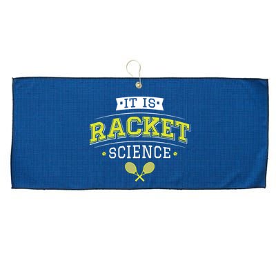 It's Racket Science Funny Tennis Lover & Coach Large Microfiber Waffle Golf Towel