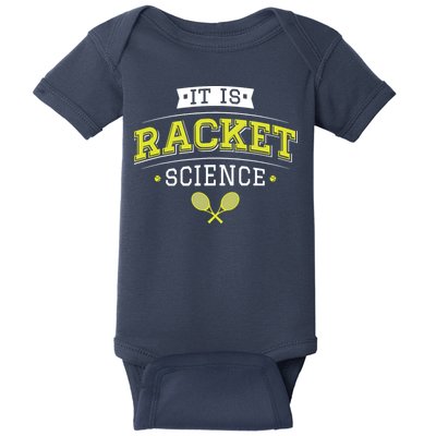 It's Racket Science Funny Tennis Lover & Coach Baby Bodysuit