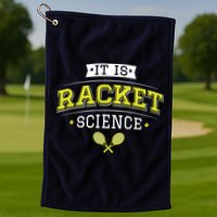 It's Racket Science Funny Tennis Lover & Coach Golf Towel