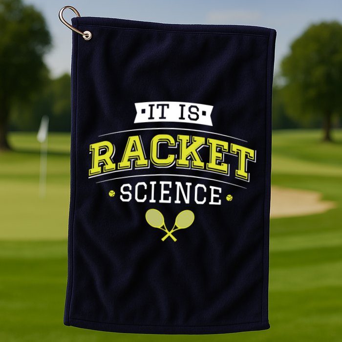 It's Racket Science Funny Tennis Lover & Coach Golf Towel