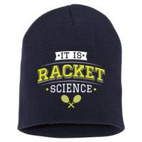 It's Racket Science Funny Tennis Lover & Coach Short Acrylic Beanie
