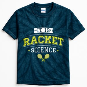 It's Racket Science Funny Tennis Lover & Coach Kids Tie-Dye T-Shirt