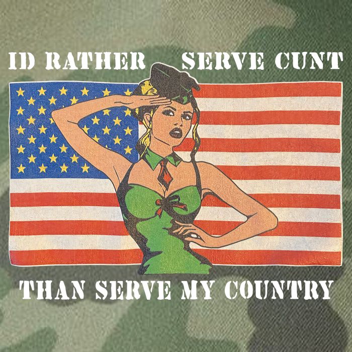 I'd Rather Serve Cunt Than Serve My Country I'd Rather Serve My Cunt Baby Legacy Tie Dye Trucker Hat