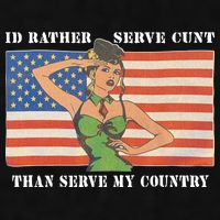 I'd Rather Serve Cunt Than Serve My Country I'd Rather Serve My Cunt Baby Ladies PosiCharge Tri-Blend Wicking Tank