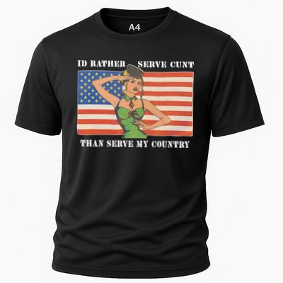 I'd Rather Serve Cunt Than Serve My Country I'd Rather Serve My Cunt Baby Performance Shirt