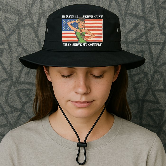 I'd Rather Serve Cunt Than Serve My Country I'd Rather Serve My Cunt Baby Bucket Hat