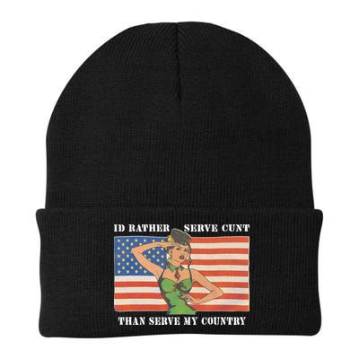 I'd Rather Serve Cunt Than Serve My Country I'd Rather Serve My Cunt Baby Beanie