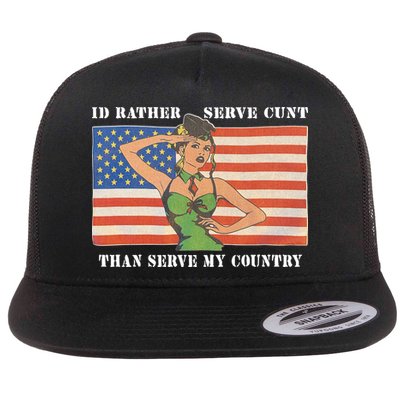 I'd Rather Serve Cunt Than Serve My Country I'd Rather Serve My Cunt Baby Flatbill Hat
