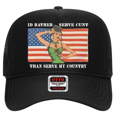 I'd Rather Serve Cunt Than Serve My Country I'd Rather Serve My Cunt Baby Trucker Hat