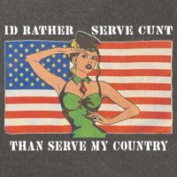 I'd Rather Serve Cunt Than Serve My Country I'd Rather Serve My Cunt Baby Cotton Canvas Backpack