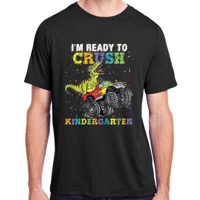 Im Ready To Crush Kindergarten Monster Truck Dinosaur Boy Adult ChromaSoft Performance T-Shirt