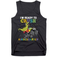 Im Ready To Crush Kindergarten Monster Truck Dinosaur Boy Tank Top